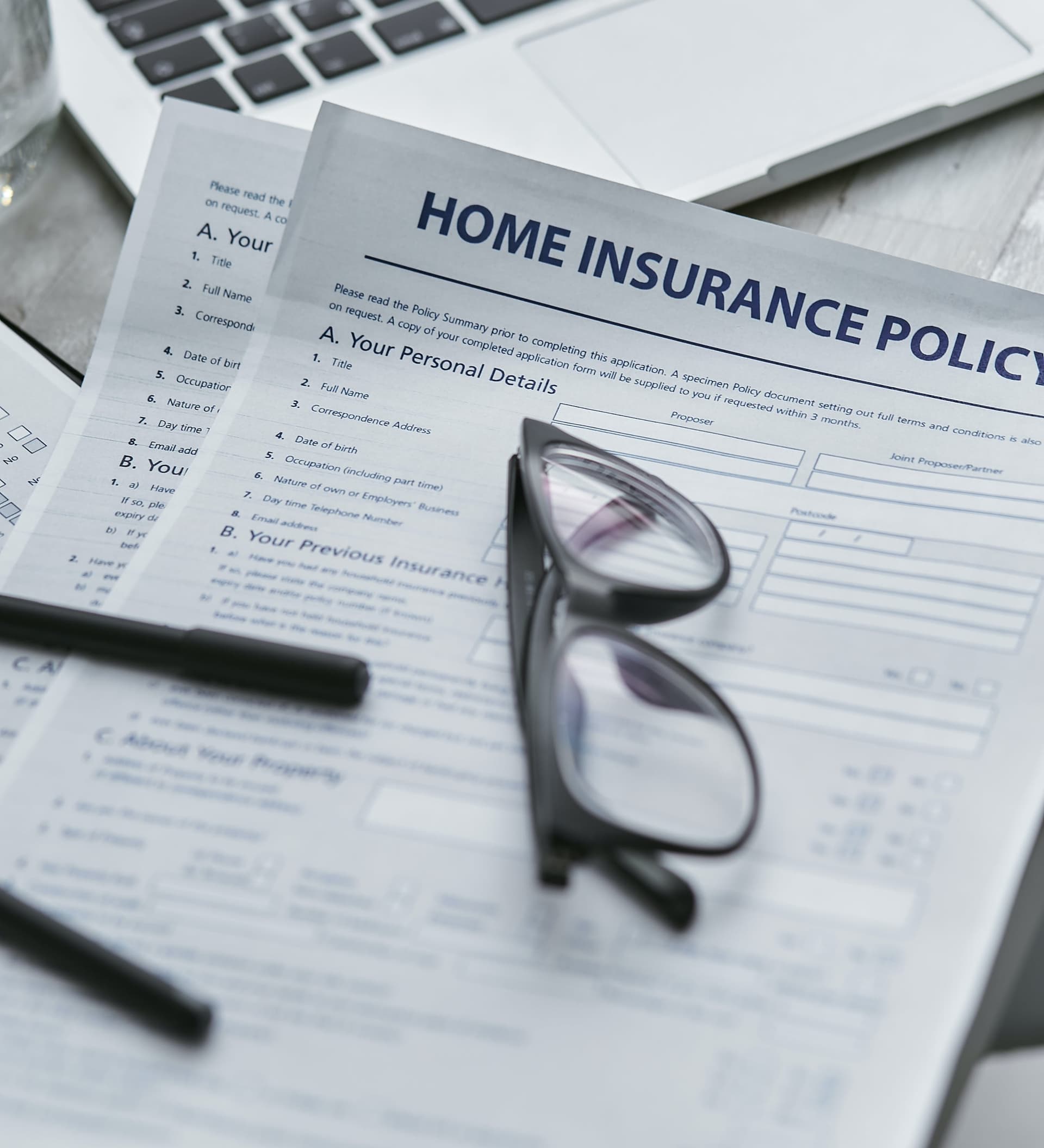 Image of insurance documents
