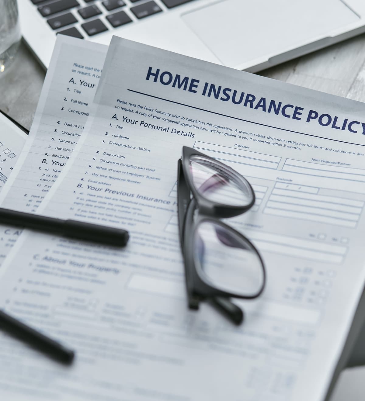 Image of insurance documents
